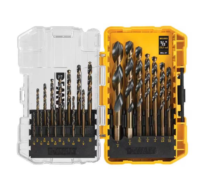 DEWALT Black and Gold Twist Drill Bit Set - Black Oxide