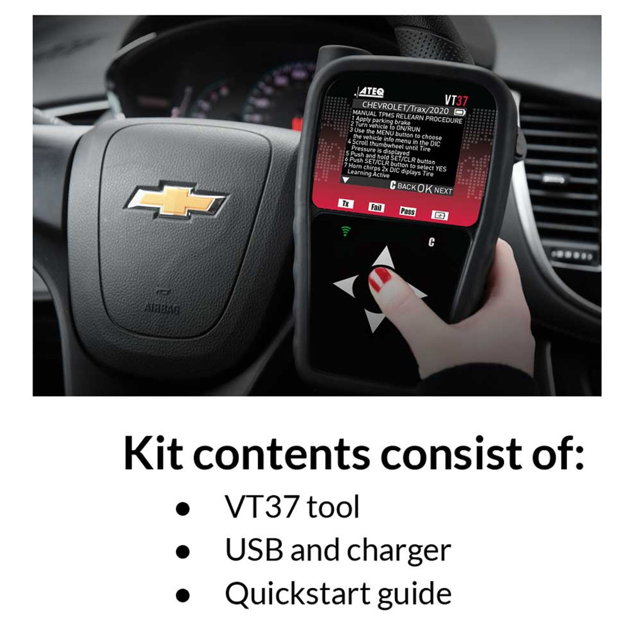 ATEQ VT37-0000 TPMS Sensor Activation and Programming Tool