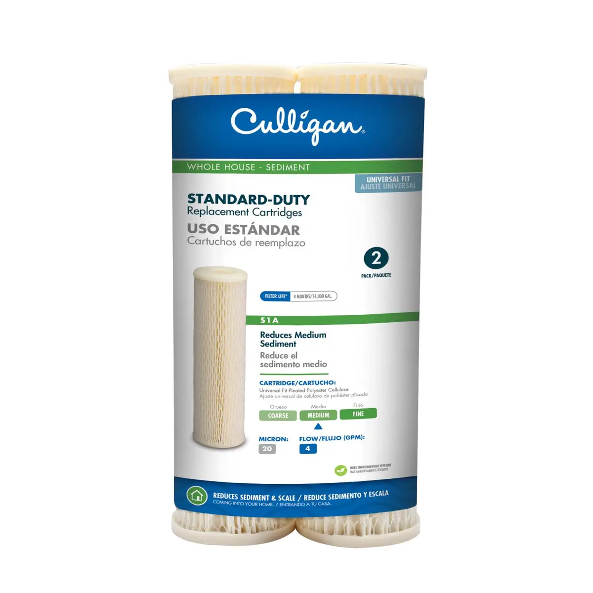 CULLIGAN CP5-BBS, 5-micron Heavy - duty Sediment Water Filter Cartridge
