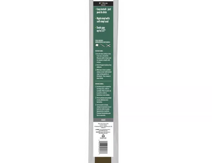 M-D Building Products Brown Vinyl Sweep For Doors 36 in. L X 1.25 in.
