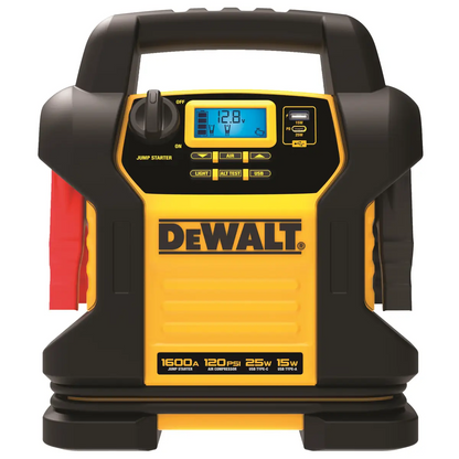 DEWALT 1600 Peak Amp Jump Starter with Digital Compressor