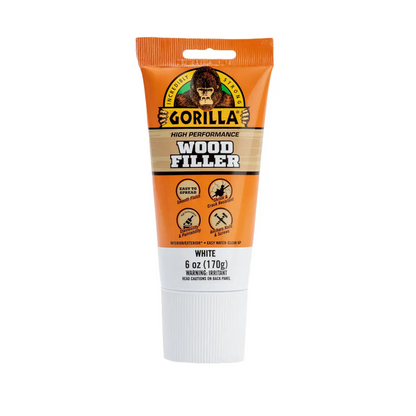 GORILLA 6 oz White Wood Filler Tube