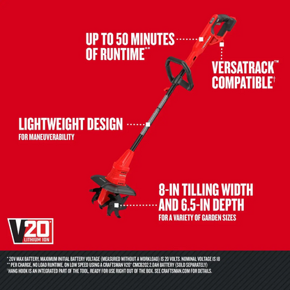 Craftsmans V20 Cordless Tiller/Cultivator