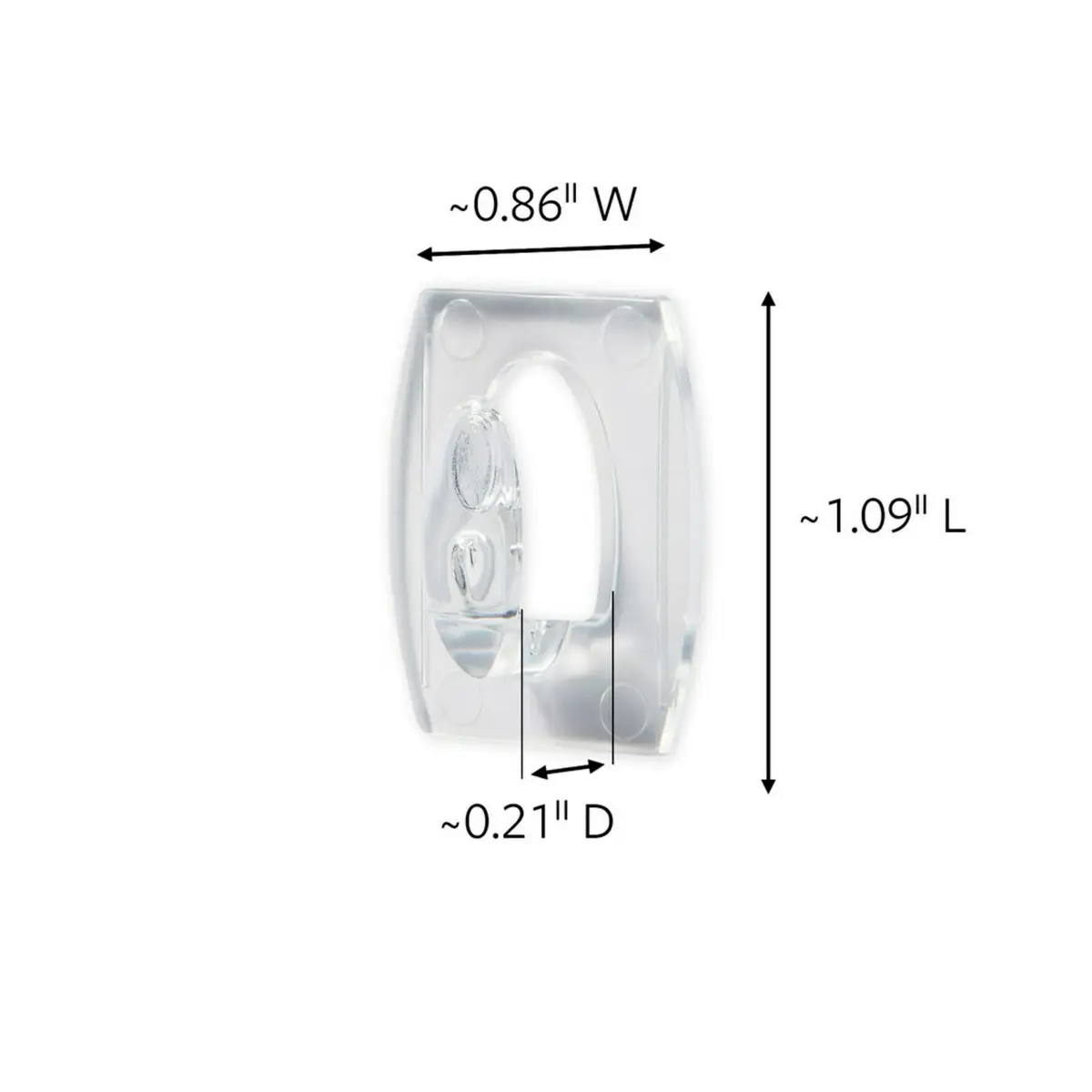 COMMAND 6-Count Mini Clear Hooks