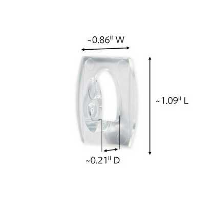 COMMAND 6-Count Mini Clear Hooks