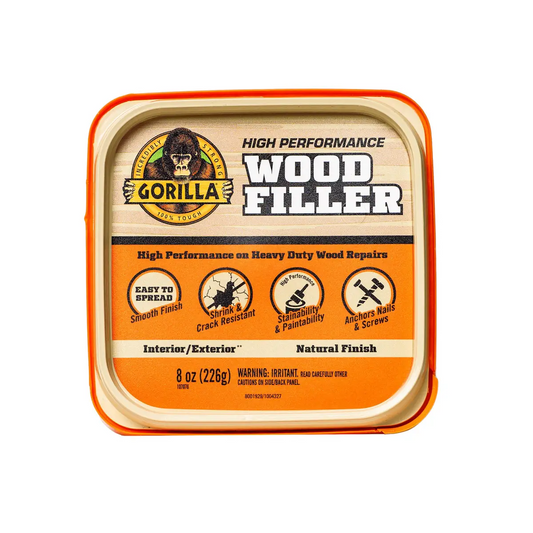 GORILLA 8 oz Natural Wood Filler Tub