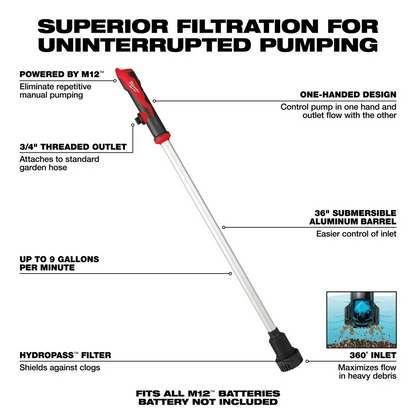 MILWAUKEE M12 Stick Transfer Pump