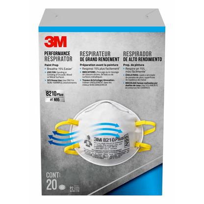 3M 20-Count Performance Disposable Paint Prep Respirator