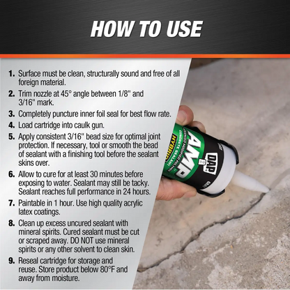 DAP 9 oz Gray AMP Self-Leveling Concrete Sealant